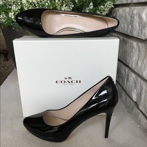 New Coach Giovanni Patent Leather Pumps 7.5